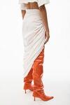 alexander wang asymmetrical skirt in silky jersey off white