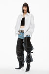 Alexander Wang black/white pre-styled cami & button up twinset