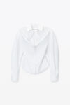 Alexander Wang white deconstructed button-up shirt