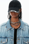 Alexander Wang light powder blue blue oversized trucker jacket