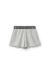 alexander wang 弹力灯芯绒短裤 heather grey