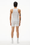 alexander wang 罗纹棉背心 heather grey