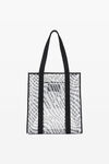alexander wang the freeze ロゴメッシュ ラージトート white/black