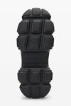 alexander wang storm combat boot in suede/rubber black