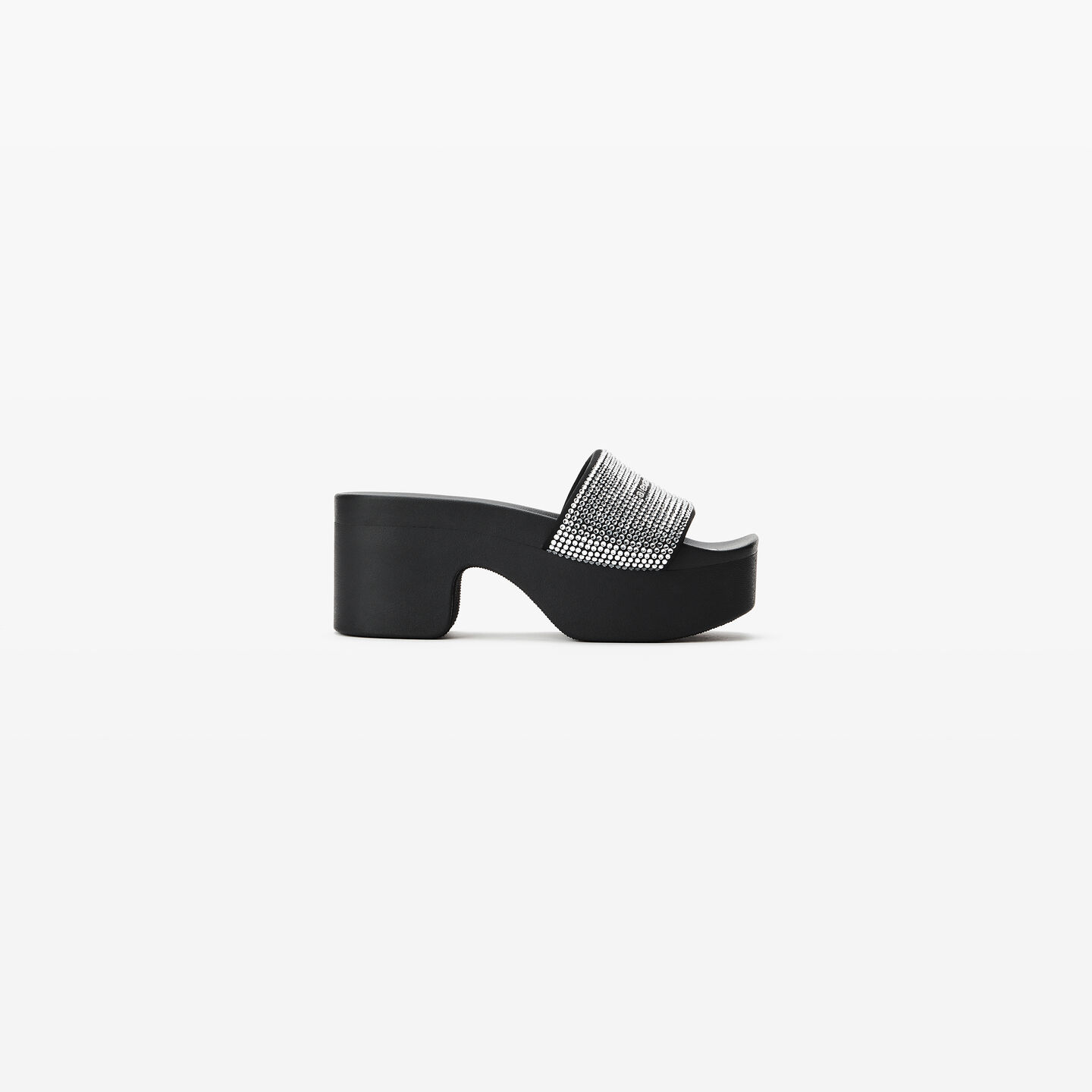 Alexander Wang Aw Crystal Platform Slide In Multi