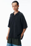 Alexander Wang charcoal 羊毛polo衫