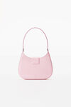 alexander wang w legacy small hobo in leather prism pink
