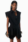 Alexander Wang black black pre-styled cotton shirtdress