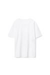 Alexander Wang white puff logo tee in cotton jersey