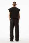 alexander wang 光泽罗缎平纹针织运动长裤 black