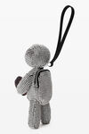 Alexander Wang white/red beiress crystal mesh wristlet