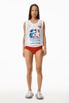 alexander wang brief underwear in ribbed jersey red