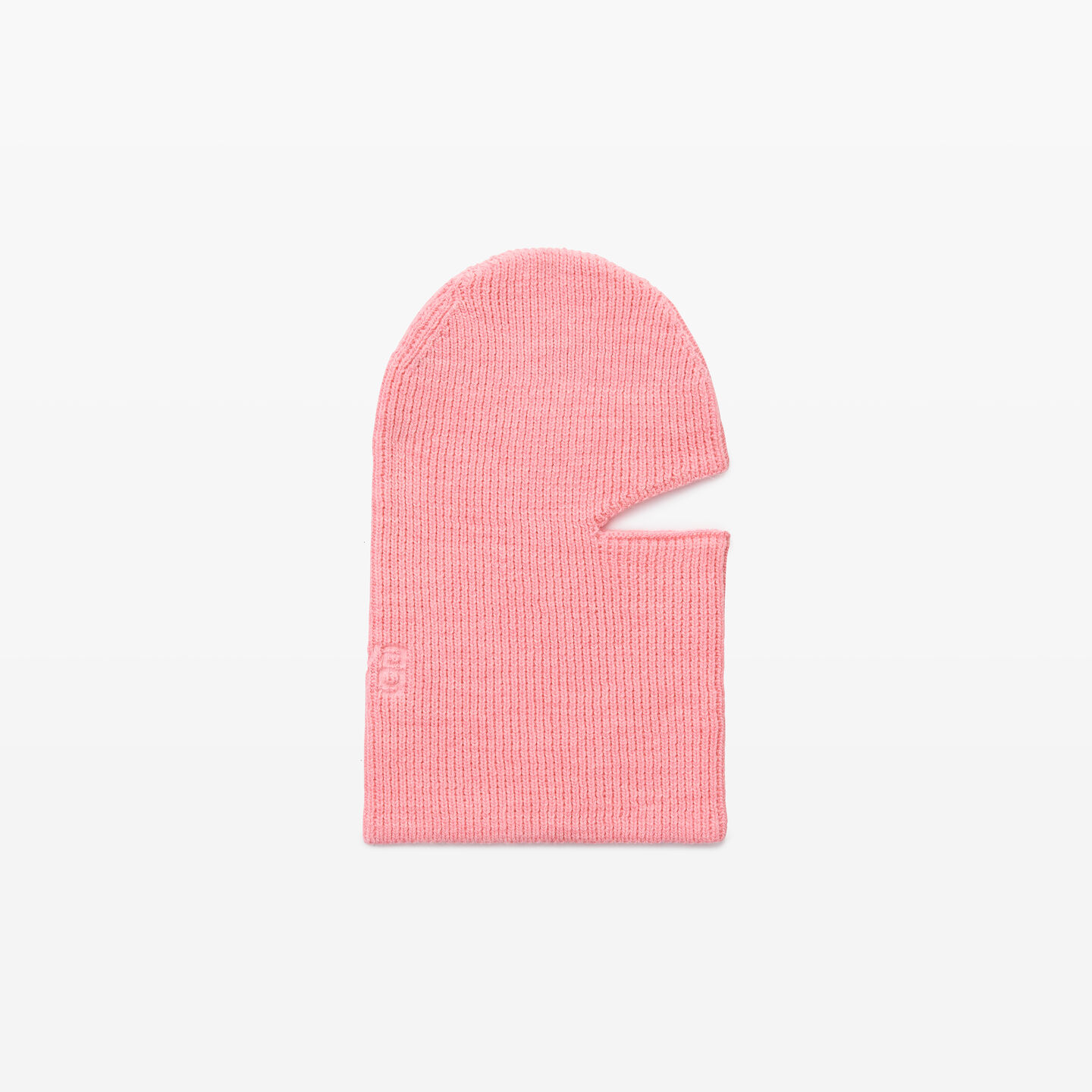 Alexander Wang Logo Balaclava In Compact Deboss In Pink