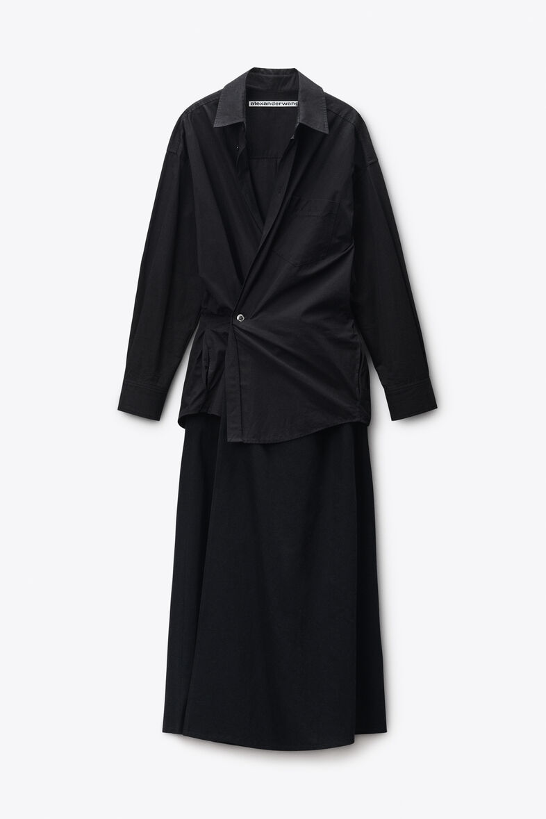 alexander wang silk wrap dress Alexander Wang Wrap Mini Dress - Black