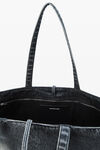 Alexander Wang light grey aged / silver punch コーティングデニム ラージトート