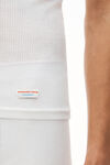 Alexander Wang white ribbed cotton racerback tank top