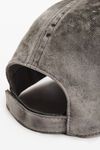 Alexander Wang weathered grey 3d 로고 자수 플록 데님 캡
