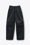 Alexander Wang black 黑色斜纹棉铰接式长裤