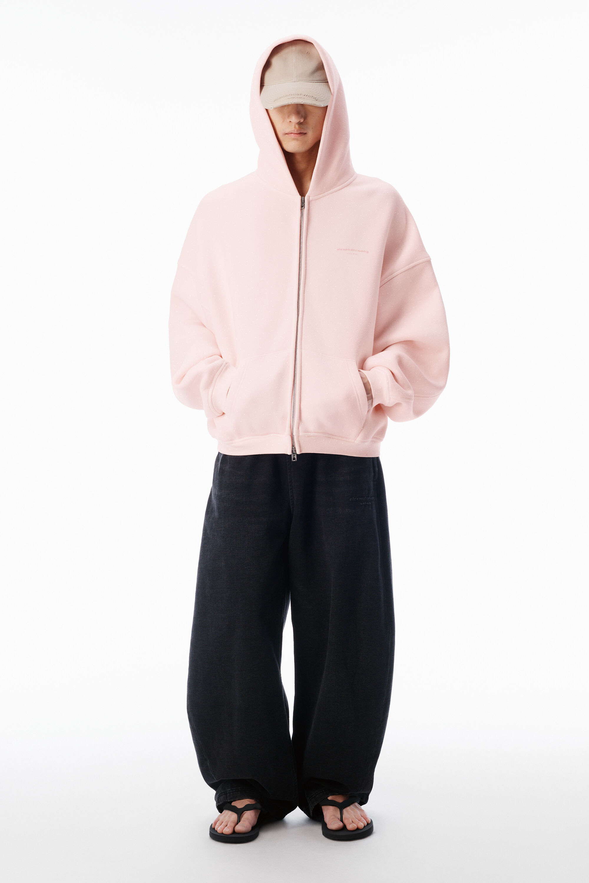 Crystal Terry Zip Hoodie