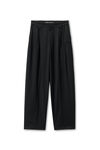 Alexander Wang black tropical wool mid-rise balloon pants