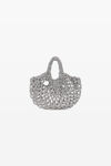 alexander wang fruit bag in crystal macrame white