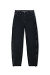 Alexander Wang faded black black expandable basketball mesh jeans