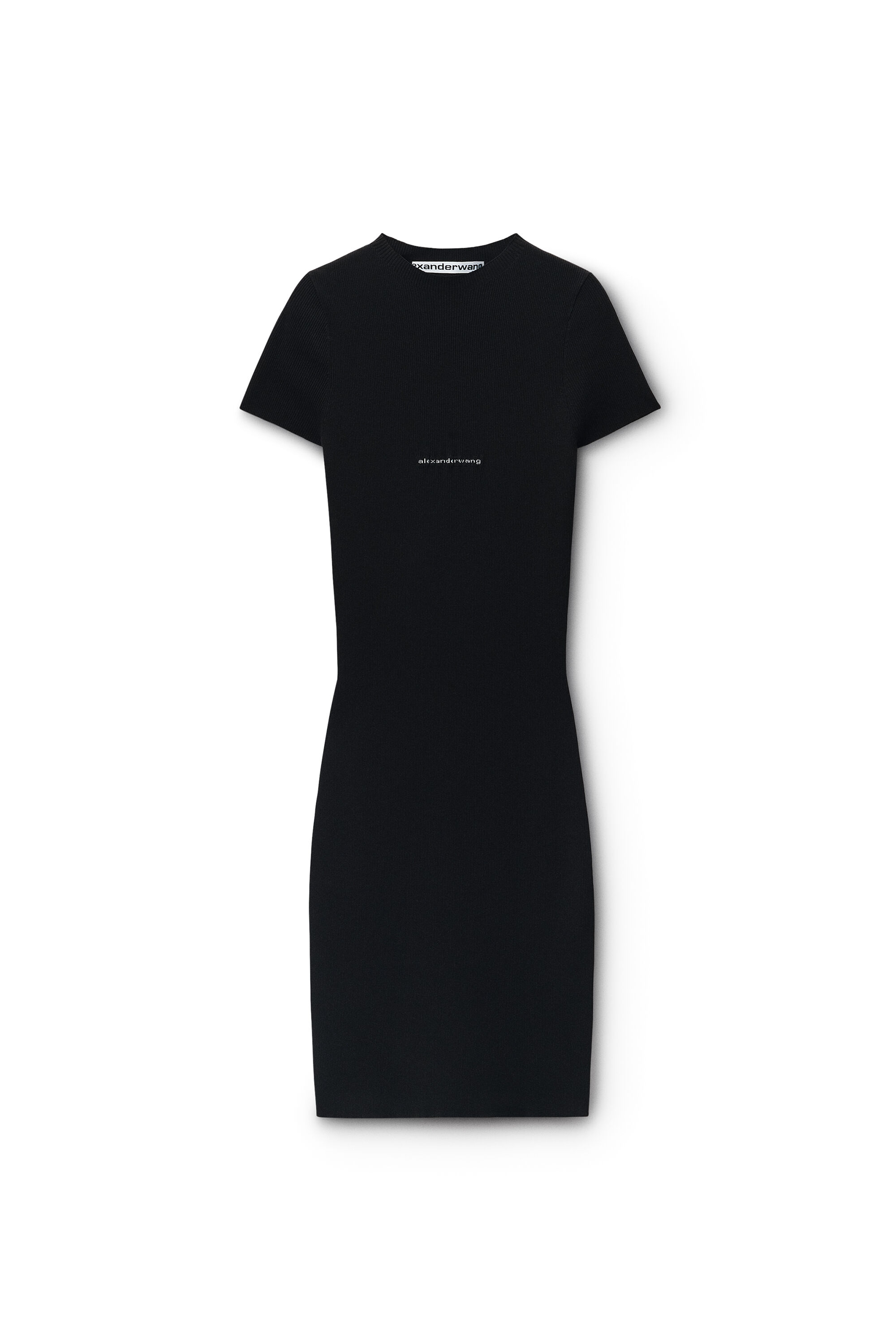 alexanderwang アレキサンダーワング Knit Logo Mini Dress BLACK