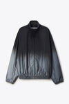 Alexander Wang silver/black reflective track jacket