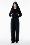 Alexander Wang black 黑色羊毛马海毛修身长裤