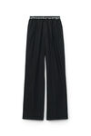 LOGO ELASTIC PLEATED PANT IN COTTON