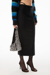 alexander wang spike small hobo bag in studded leather black