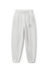 Alexander Wang dirty white 徽标装饰棉质毛圈布运动裤