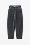 Alexander Wang washed black 黑色阔腿运动裤