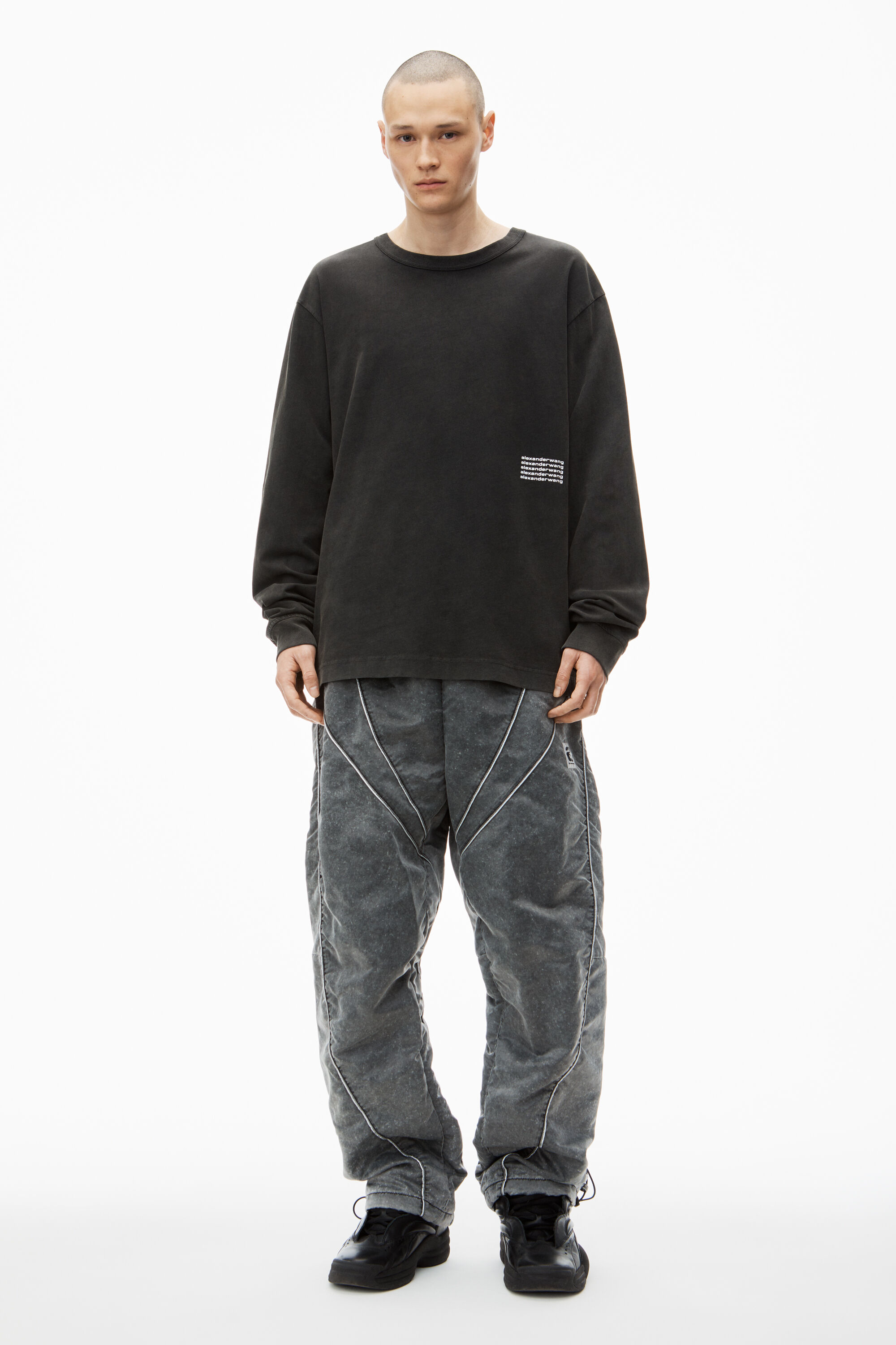 AlexanderWang ハイツイストジャージー ロングスリーブtシャツ alexanderwang ハイツイストジャージー ロングスリーブtシャツ
