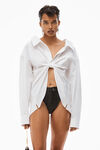 alexander wang butterfly shirt in compact cotton white