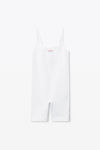 Alexander Wang white cami bodysuit in ribbed jersey