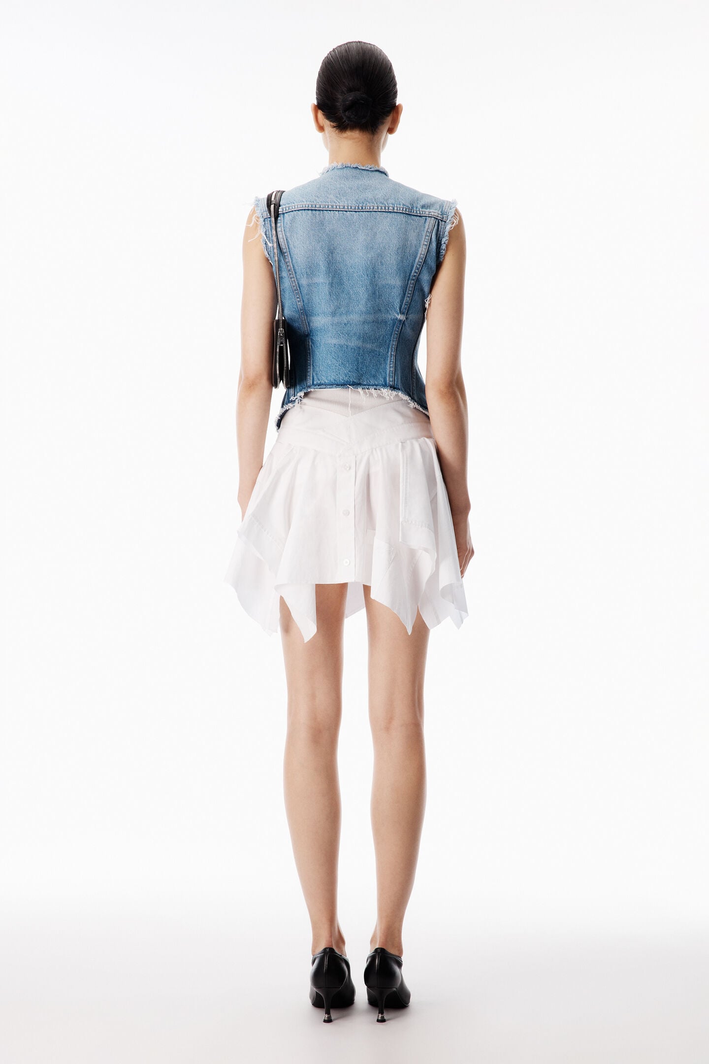 Alexander Wang Alexanderwang Prestyle Mixed Media Dress In White