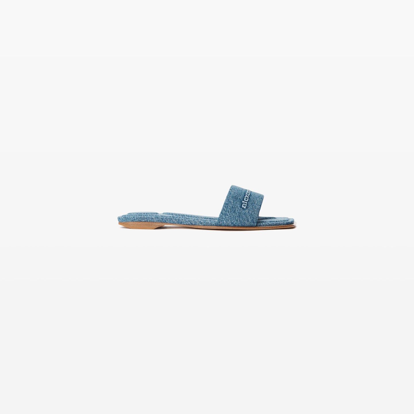 Alexander Wang Vy Pool Sandal In Denim In Vintage Medium Indigo