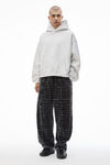 Alexander Wang vintage heather grey unisex hoodie in dense fleece