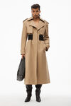 LOGO TRENCH COAT IN COTTON TAILORING