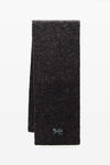 Alexander Wang black multi black mouline tweed knit scarf