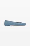 alexander wang 水洗牛仔布芭蕾平底鞋 vintage light indigo