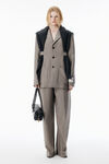 Alexander Wang mink melange 灰色羊毛马海毛西装外套