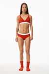 alexander wang brief underwear in ribbed jersey red