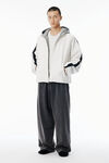 Alexander Wang white/black black reversible track jacket