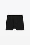 alexander wang 罗纹平纹布平角内裤 black
