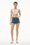Alexander Wang heather grey bralette in ribbed jersey