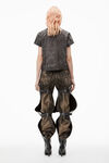 Alexander Wang steel grey splatter 溅墨水洗效果压纹徽标装饰棉质 t 恤