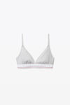 alexander wang 罗纹平纹布三角文胸 heather grey