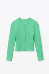 alexander wang 纹理提花平纹针织开衫 mint julep